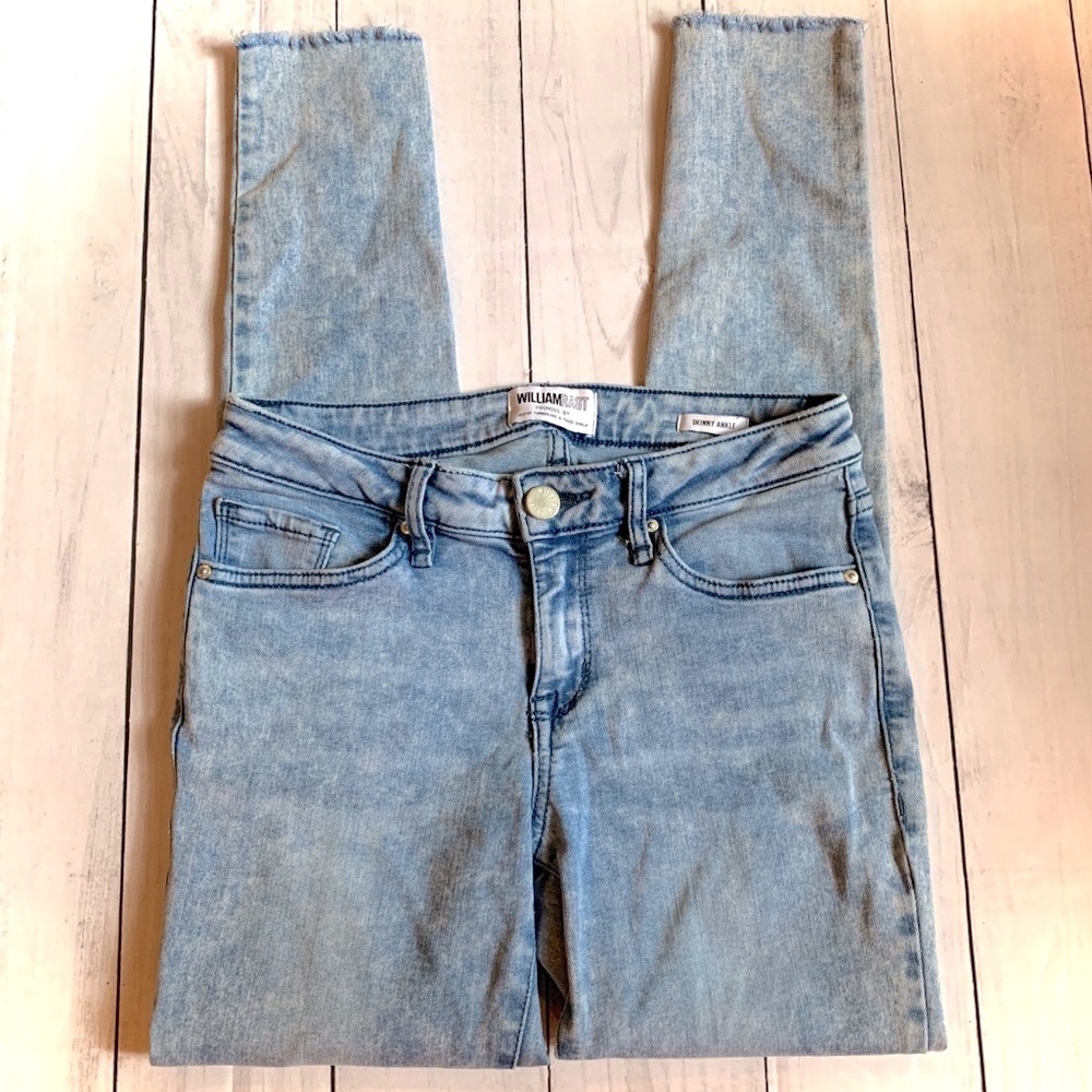William Rast Jeans Skinny & Frayed Hem